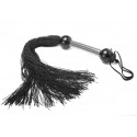 Large 22 Inch Black Rubber Flogger