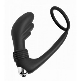 Prostatic Play Nova Silicone Cock Ring and Prostate Vibe