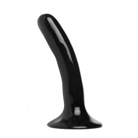 Black Slim Strap On Harness Dildo