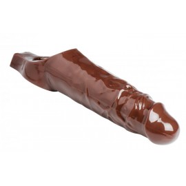 Really Ample Brown Penis Enhancer Sheath