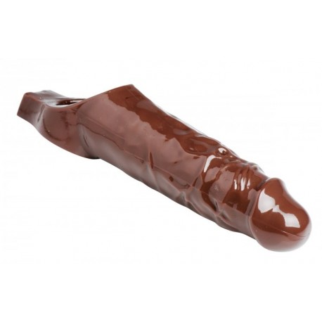 Really Ample Brown Penis Enhancer Sheath