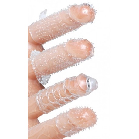 4 Pack Pleasured Penis Enhancement Sleeve