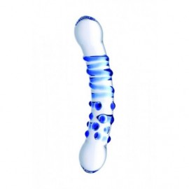 Blu Dual Ended Glass Dildo