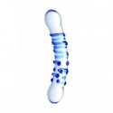 Blu Dual Ended Glass Dildo