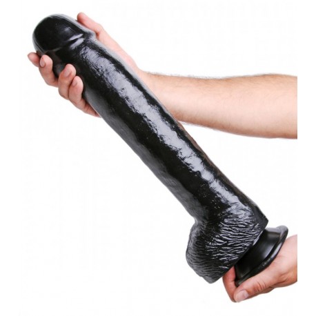 The Black Destroyer Huge 16.5 Inch Dildo