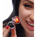 Crimson Tied Scarlet Heart Jewel Anal Plug