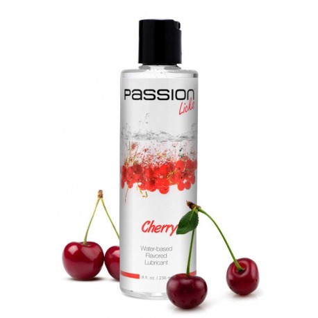 Passion Licks 8 oz Cherry Water Based Flavored Lube
