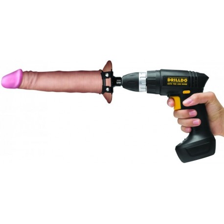 8 Inch Drilldo Suction Dildo with Universal Dildo Holder