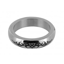 Stainless Steel Small Cock Ring with Tribal Design