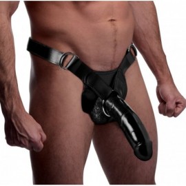 Infiltrator II Hollow Strap-On with 9 Inch Dildo