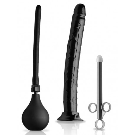 Go Deep Anal Cleansing Kit with Huge Dildo