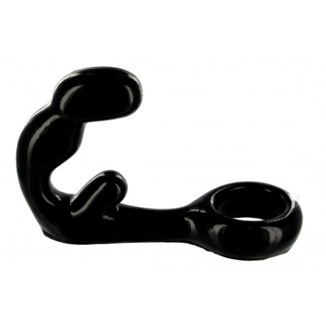 Prostate Plug with Cock Ring and Vibrating Stimulator
