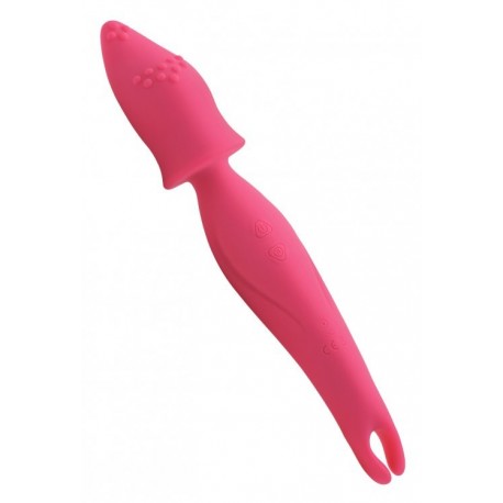 Dual Diva Pink 2 in 1 Silicone Massager