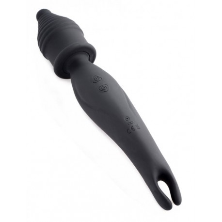 Dual Diva Black 2 in 1 Silicone Massager