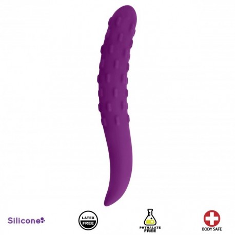 Ride the Wave Violet Silicone Dildo