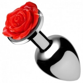 Red Rose Medium Anal Plug