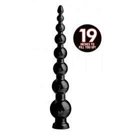 Hosed 19 Inch Graduated Bead Anal Snake