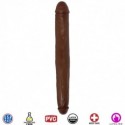 JOCK 18 Inch Tapered Brown Double Dong