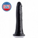 8 Inch Slim Black Dildo