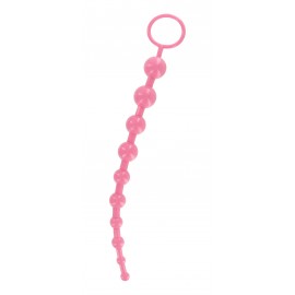 Long Pink Anal Beads