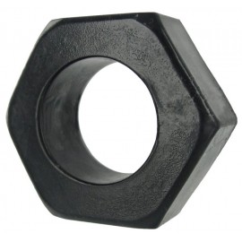 Black HexNut Cock Ring