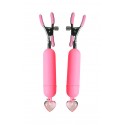 Pink Crush Vibrating Nipple Clamps