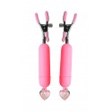 Pink Crush Vibrating Nipple Clamps