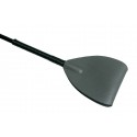 Shadow Grey Leather Riding Crop