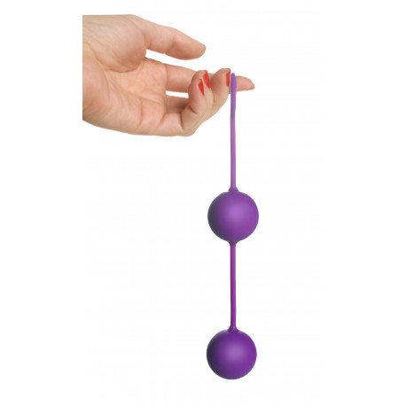 Twin Purple Silicone BenWa Beads