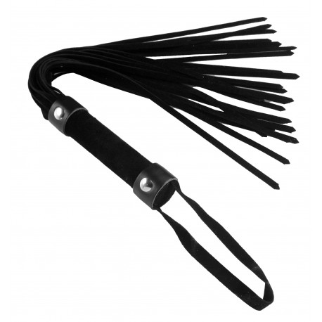 Short Black Suede Flogger