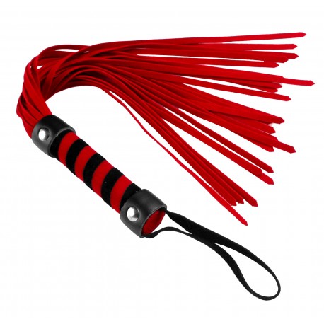 Short Red Suede Flogger