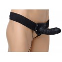 Deluxe Vibro Erection Assist Hollow Silicone Strap On