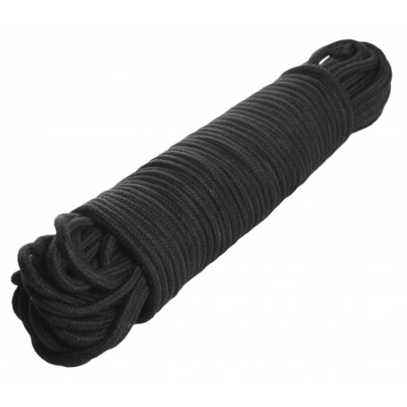 96 Foot Black Cotton Bondage Rope