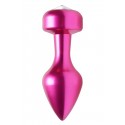 Solitaire Gem Accented Aluminum Anal Plug