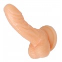 Silicone 4 Inch Realistic Suction Cup Mini Flesh Dildo