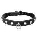 Leather Diamond Rhinestone Collar