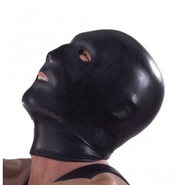 Black Hood with Eye, Mouth, and Nose Holes