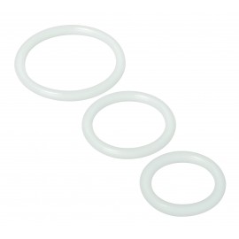 Trinity Clear Silicone Cock Rings