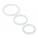 Trinity Clear Silicone Cock Rings