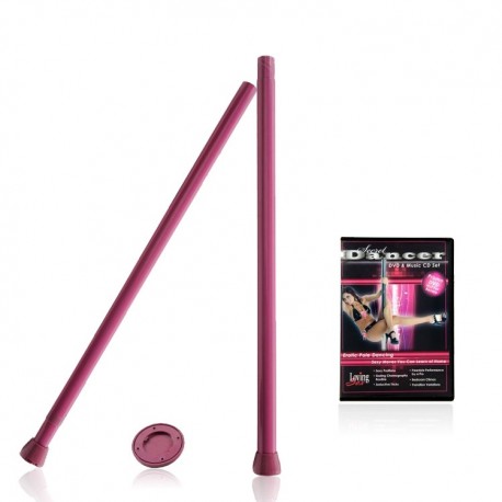 Pink Secret Dancer Pole with DVD