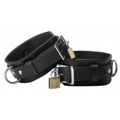 Strict Leather Deluxe Locking Ankle Cuffs