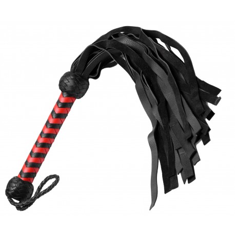 Strict Leather Red and Black Flogger