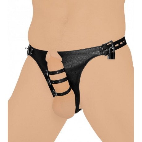 Strict Leather Harness with 3 Penile Straps