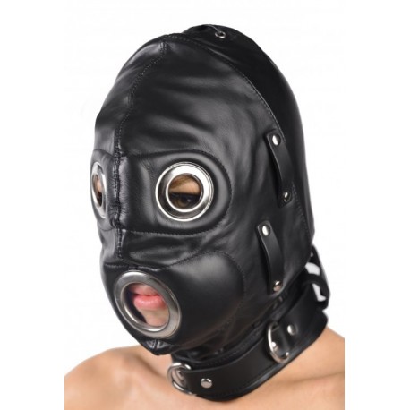 Total Lockdown Leather Hood - Medium/Large