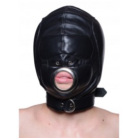 Leather Padded Hood with Mouth Hole - Medium/Large