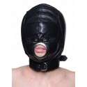Leather Padded M/L Hood with Mouth Hole