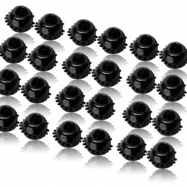 48 Pack of 2 Black Gummy Cock Rings