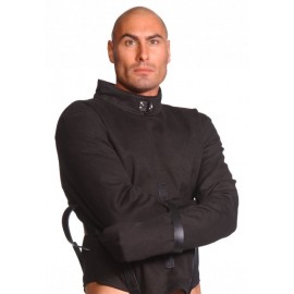 Strict Leather Black Canvas Large Straitjacket