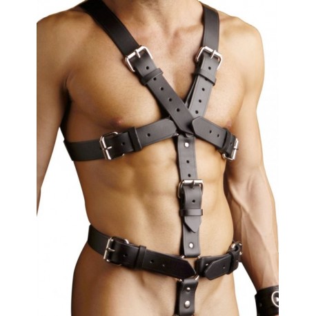 Strict Leather Body Harness- LXL