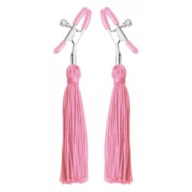 Tickle Me Pink Nipple Clamp Tassels